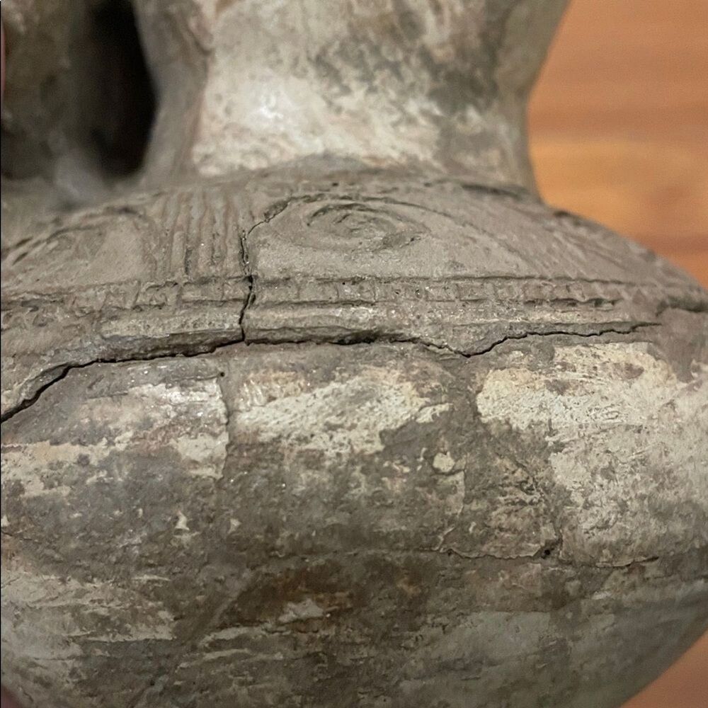 Vintage Pre-Columbian Style Mesoamerican Ceramic Effigy Vessel Incense Burner - Picture 14 of 16